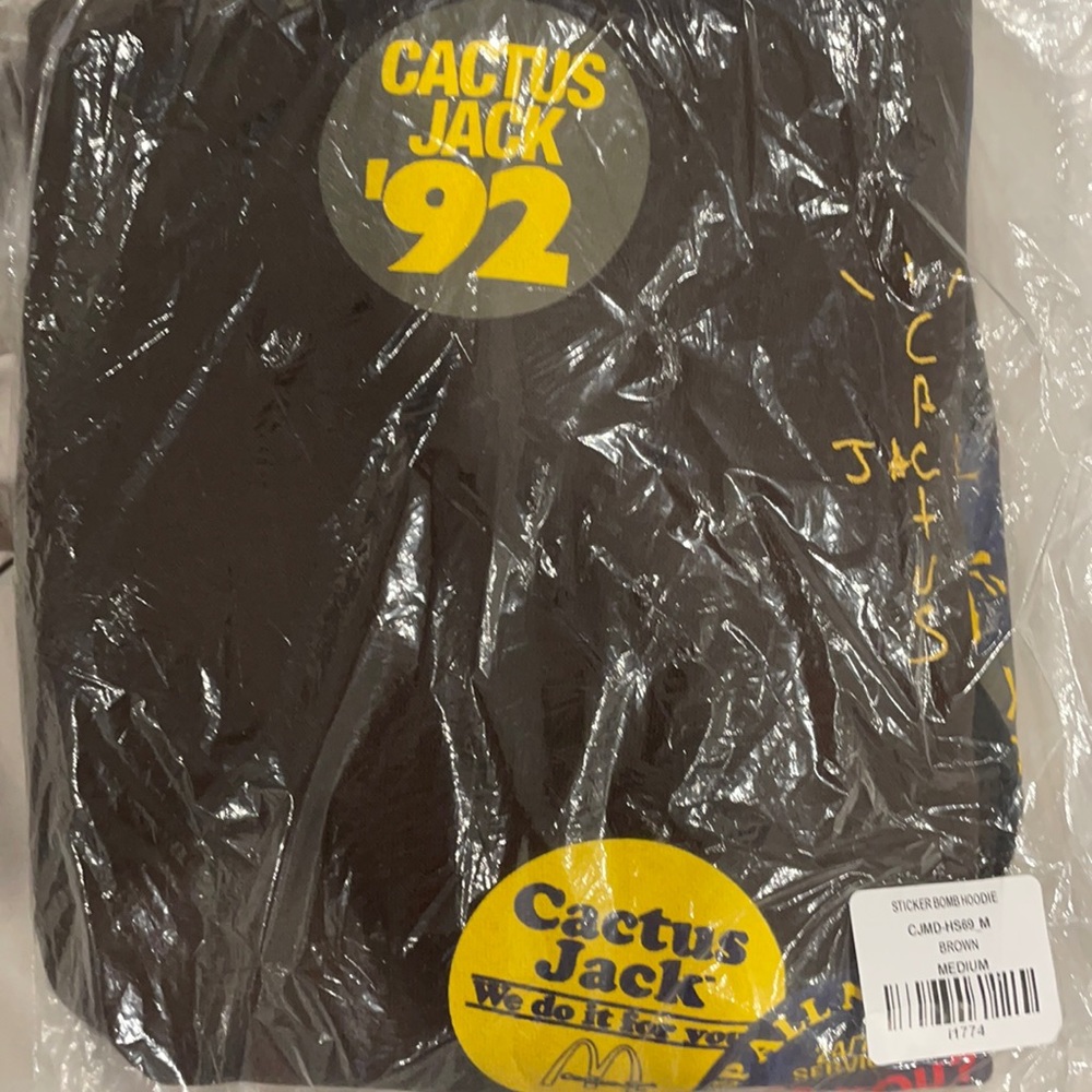 Cactus jack Mcdonalds Sticker bomb Hoodie